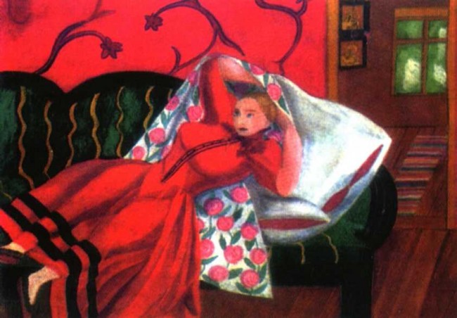 Сочинение по картине: Дмитриев - "Эскиз декораций и мизансцены к опере Д. Д. Шостаковича `Катерина Измайлова`"